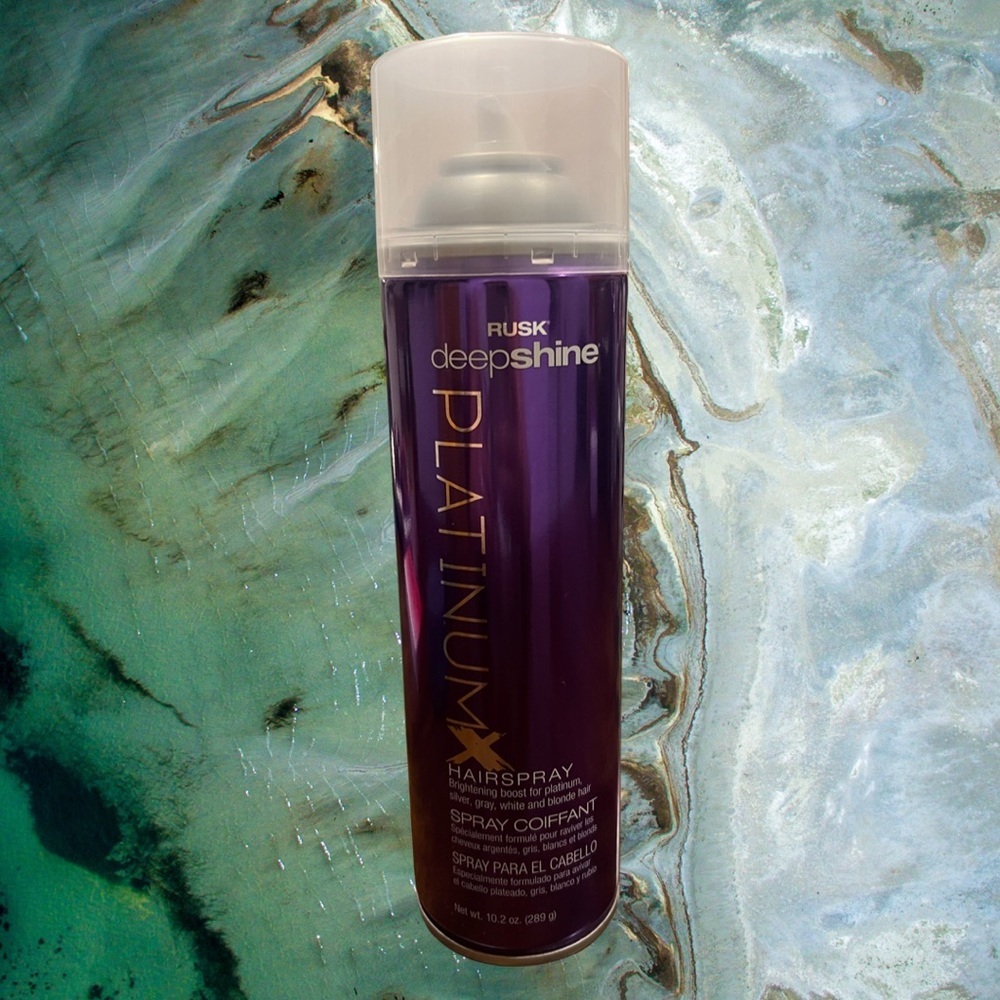 Rusk Deepshine Platinum Hairspray 10.2 oz